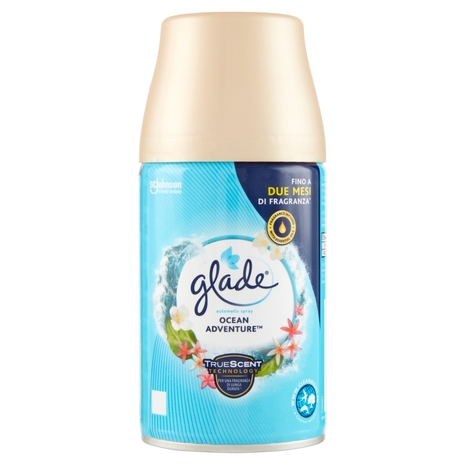 Glade Automatic Spray Ricarica, Profumatore per Ambienti, Fragranza Ocean Adventure 269ml